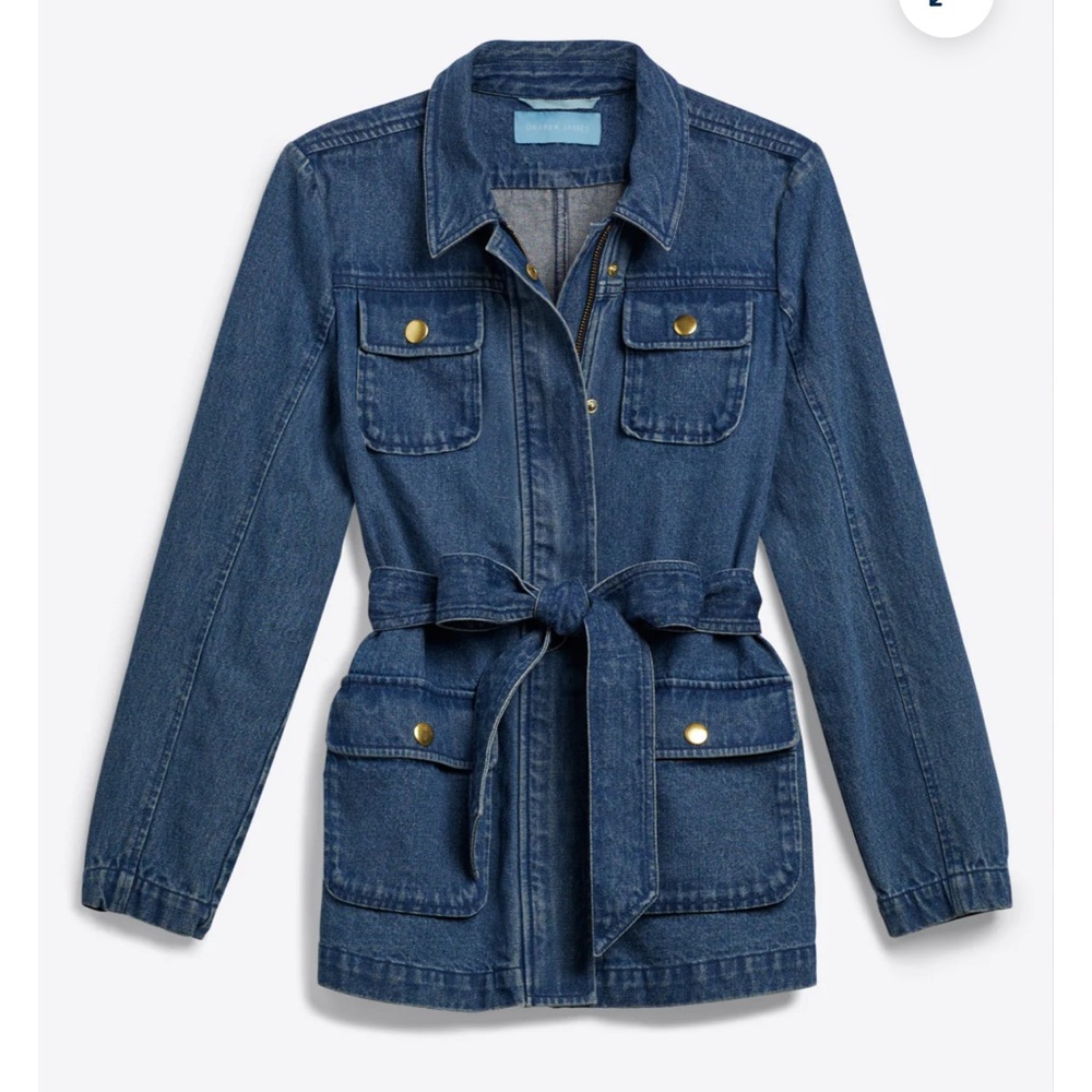 DRAPER JAMES Field Jacket in Dark Wash Denim